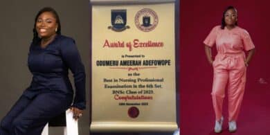 Lady beats cancer, returns to school, graduates first class, tops nursing professional exam