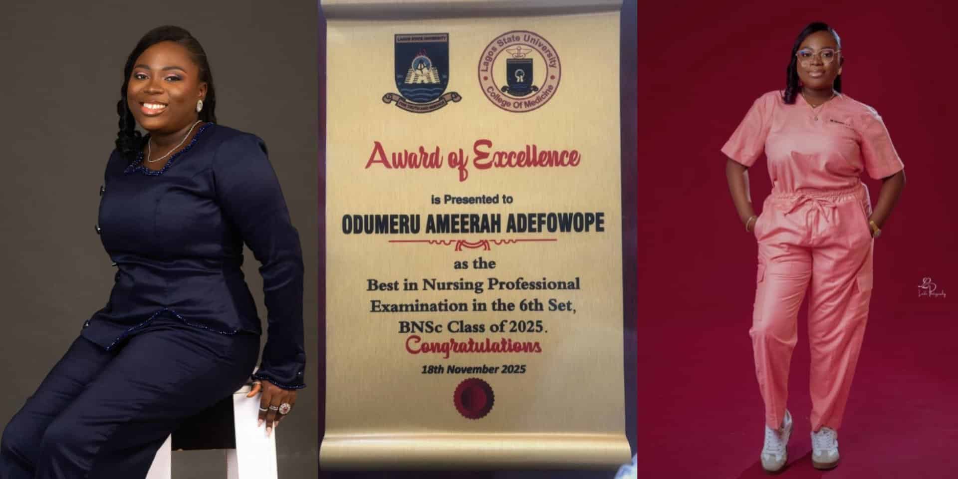 Lady beats cancer, returns to school, graduates first class, tops nursing professional exam