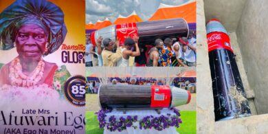 85-year-old Bayelsa woman laid to rest in Coca-Cola bottle-shaped casket