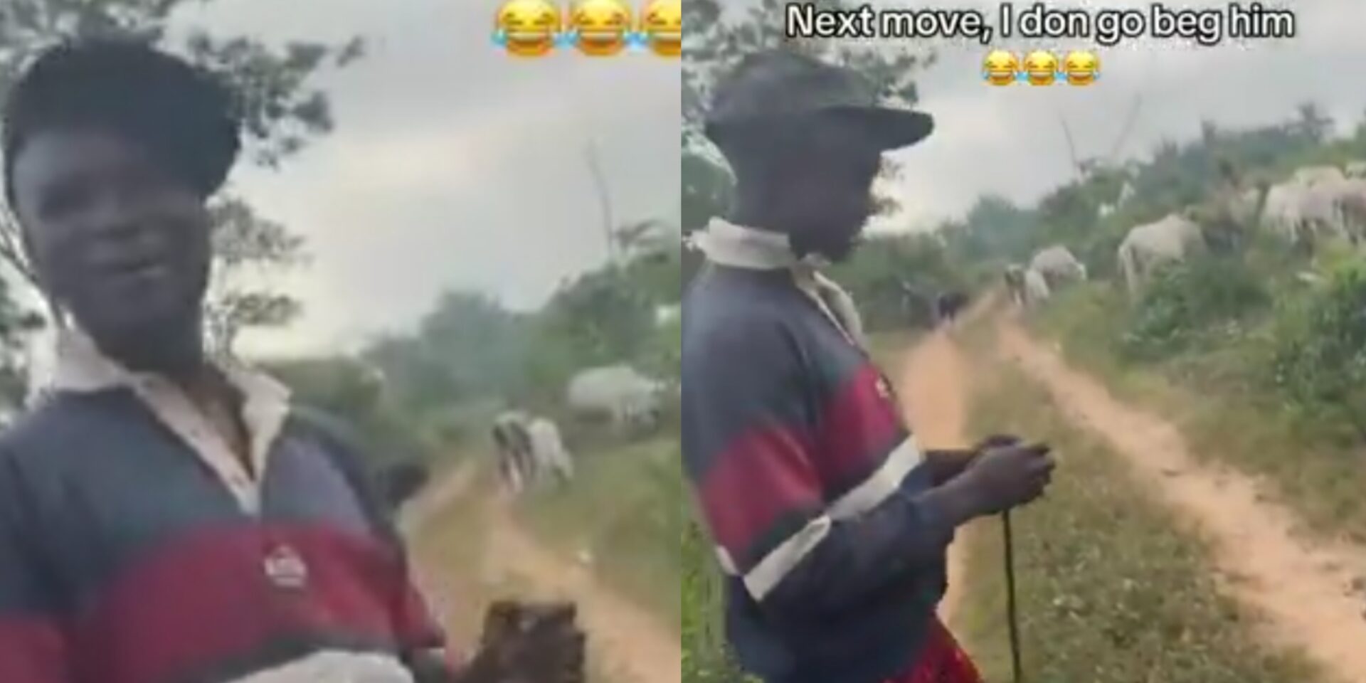 “Don't be angry. We're friends” — Man apologizes to Fulani guy he chased away on their first encounter