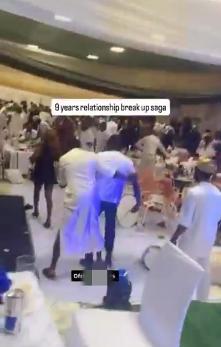 Drama as lady disrupts ex-boyfriend's wedding for dumping her after 9 years of dating