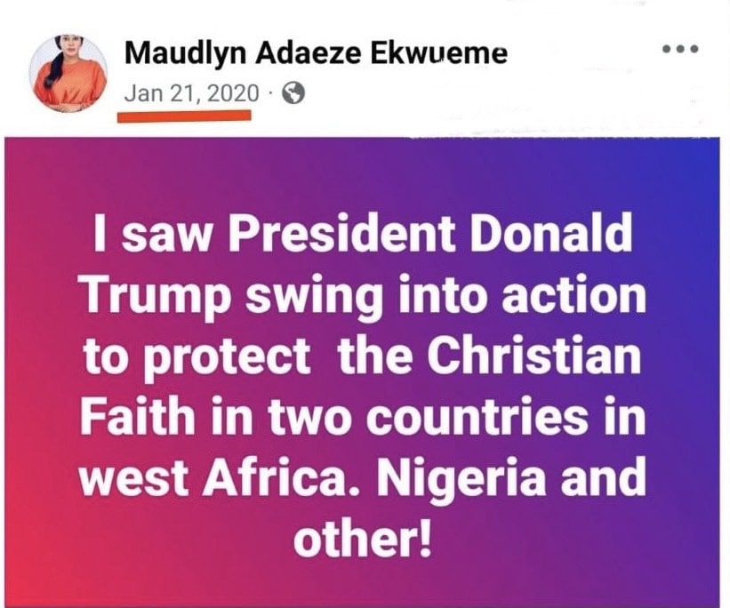 2020 prophecy predicting Trump’s military action to protect Christians in Nigeria goes viral