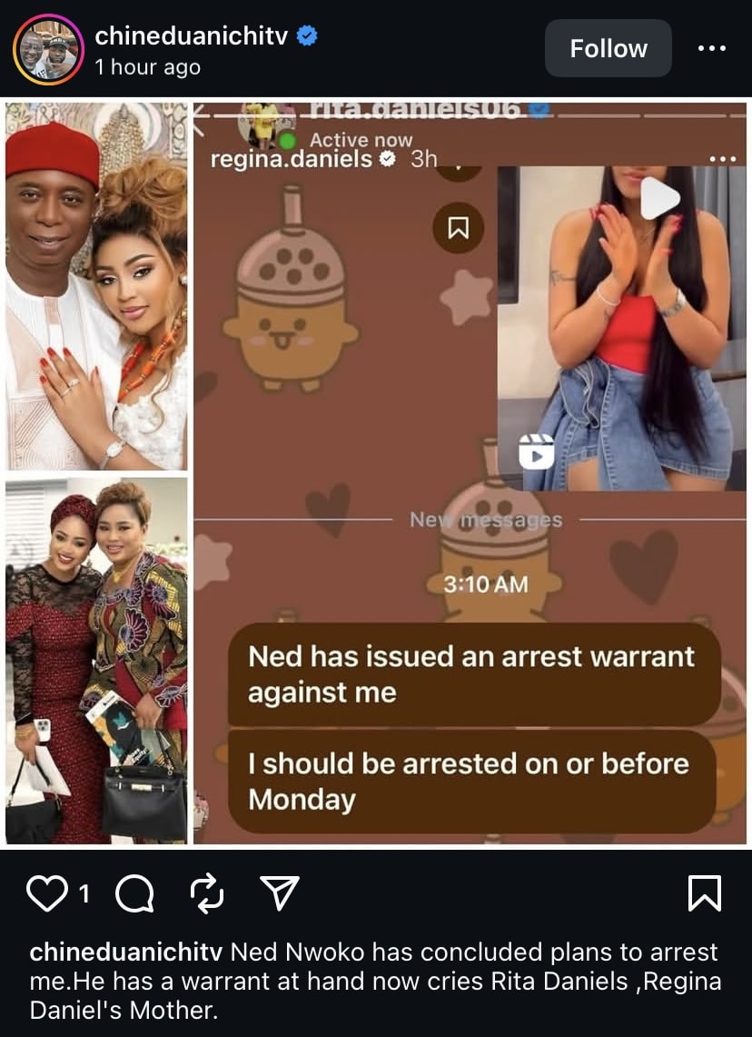 “He has ordered that I should be arrested before Monday” - Regina Daniels’ mother cries out