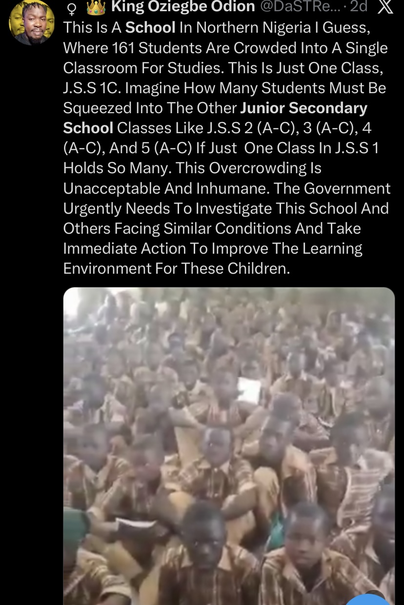 “161 in one class?” - Video of students ‘packed like sardines’ in Sokoto school trends online