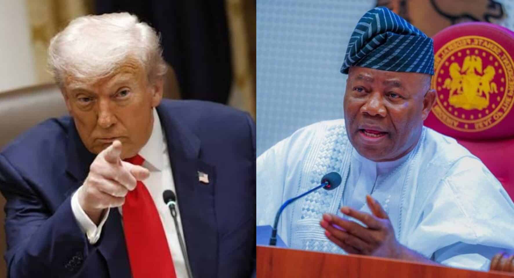 "Who am I to answer President Trump" - Akpabio denies responding to Trump’s threat