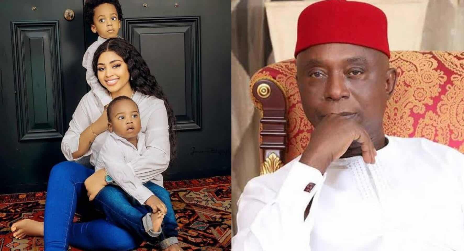 Regina Daniels vows to fight Ned Nwoko over her children, calls him “ex-husband”