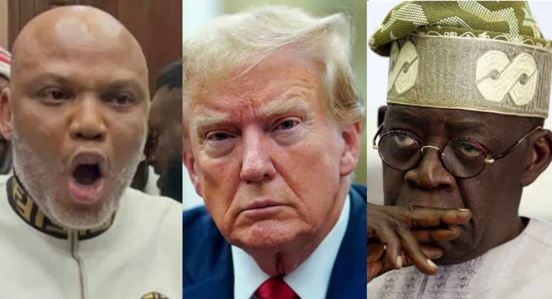 "One tweet, one sanction, one inquiry could save millions" - Nnamdi Kanu writes Trump over genocide threat