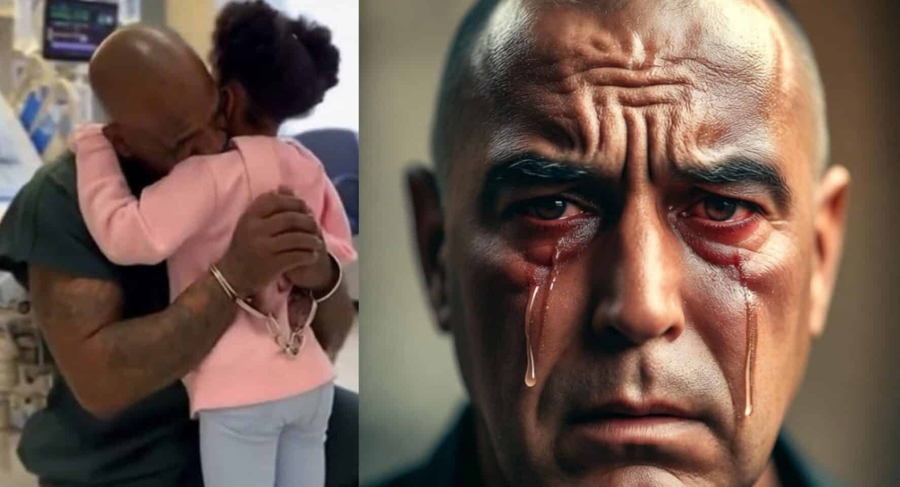 Heartbreaking moment as man on death row donates his kidney to save 6-year-old girl's life