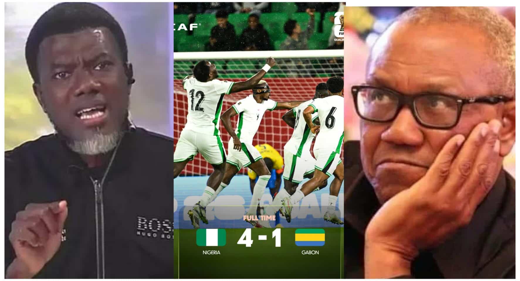 Nigeria 4-1 Gabon: "You are the true definition of a fair-weather friend" - Reno Omokri blasts Peter Obi
