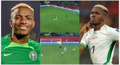 Osimhen reveals what he told his teammates after missing a goal against Gabon