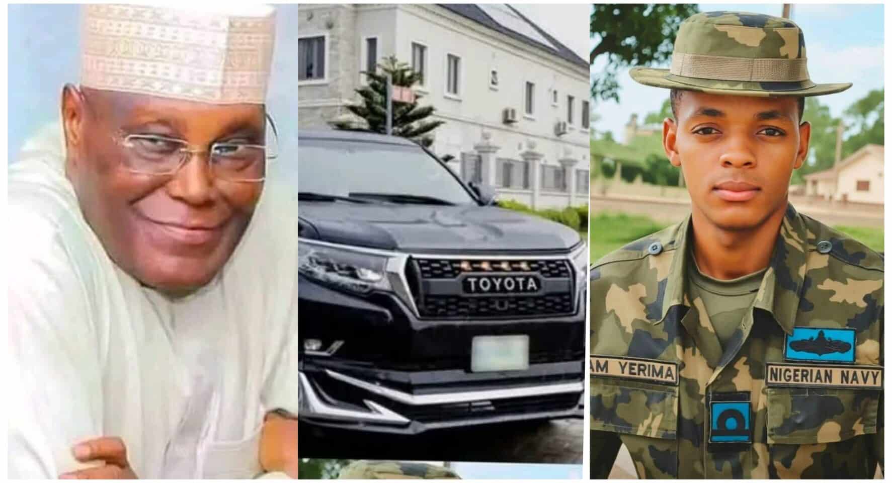 Atiku breaks silence, speaks on gifting Naval officer Yarima brand-new SUV after confronting Wike