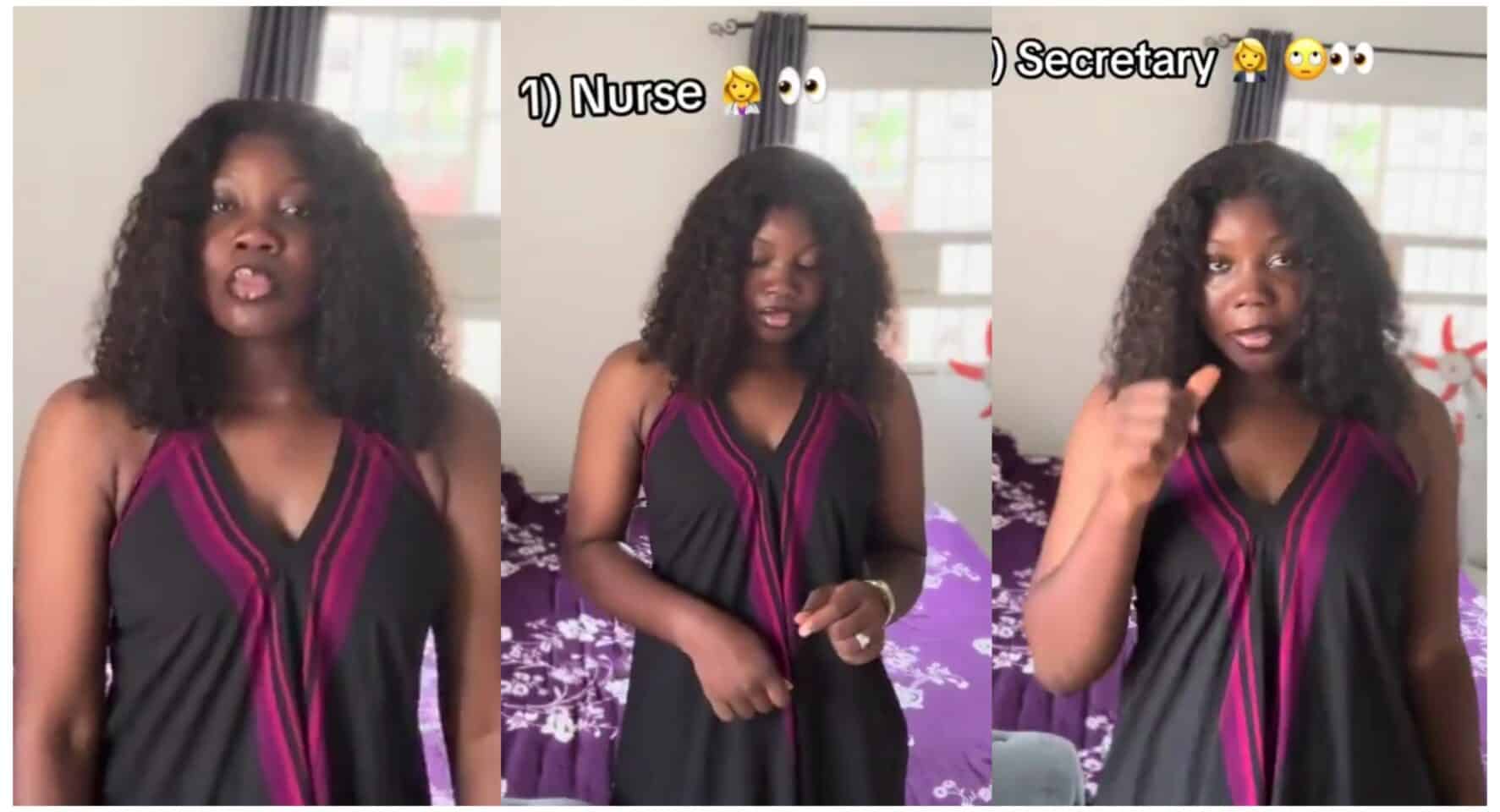 Your girlfriend will surely cheat on you if she's doing any of these 5 jobs - Lady reveals