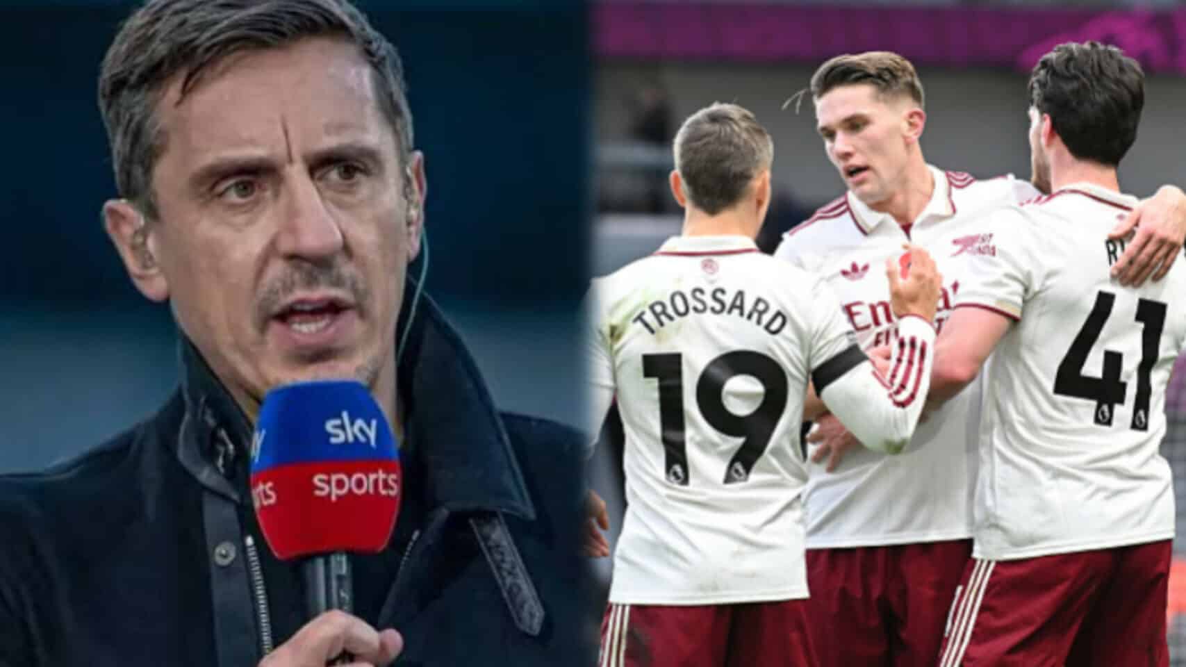 EPL: Gary Neville names 'only' team that can deny Arsenal title this season