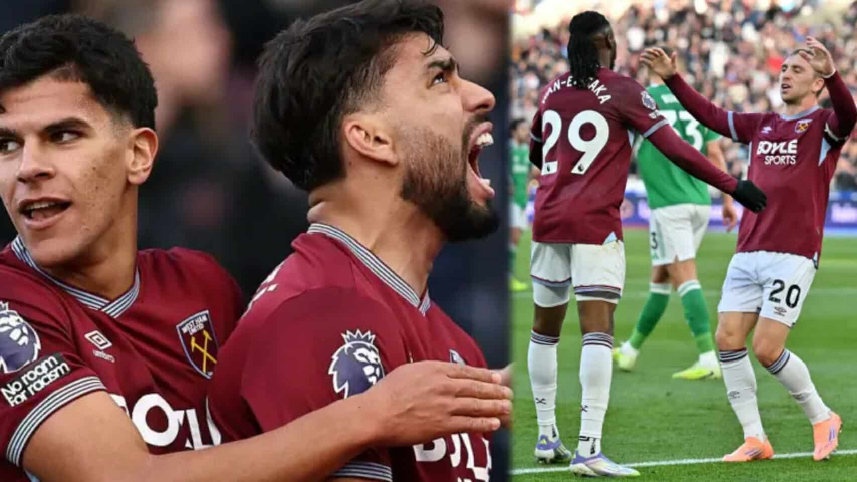 EPL: West Ham thump Newcastle 3-1, record first home win in over eight months