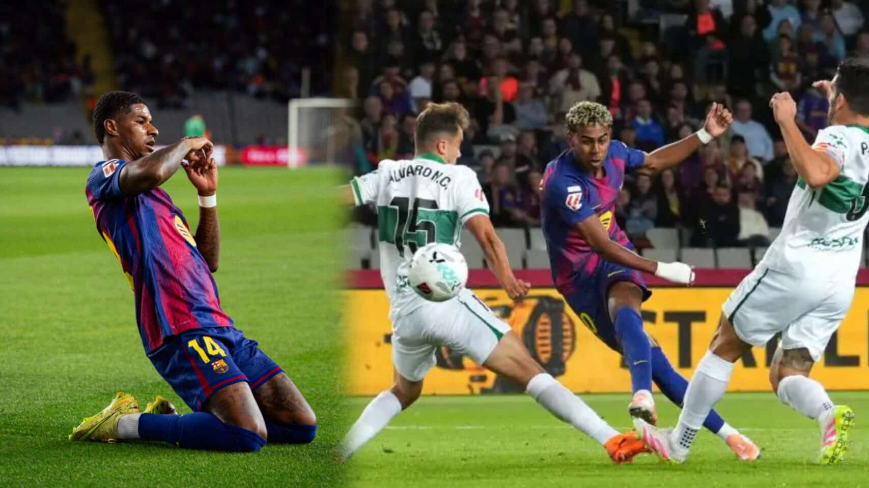 LaLiga: Rashford shines as Barcelona return to form with win over Elche