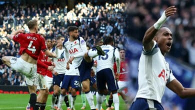 EPL: De Ligt snatches late equaliser for Man United after Spurs’ dramatic turnaround