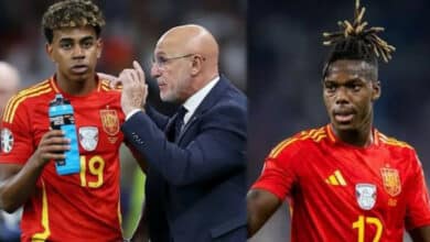 Spain coach De la Fuente clarifies calling up injured Yamal, but not Nico Williams