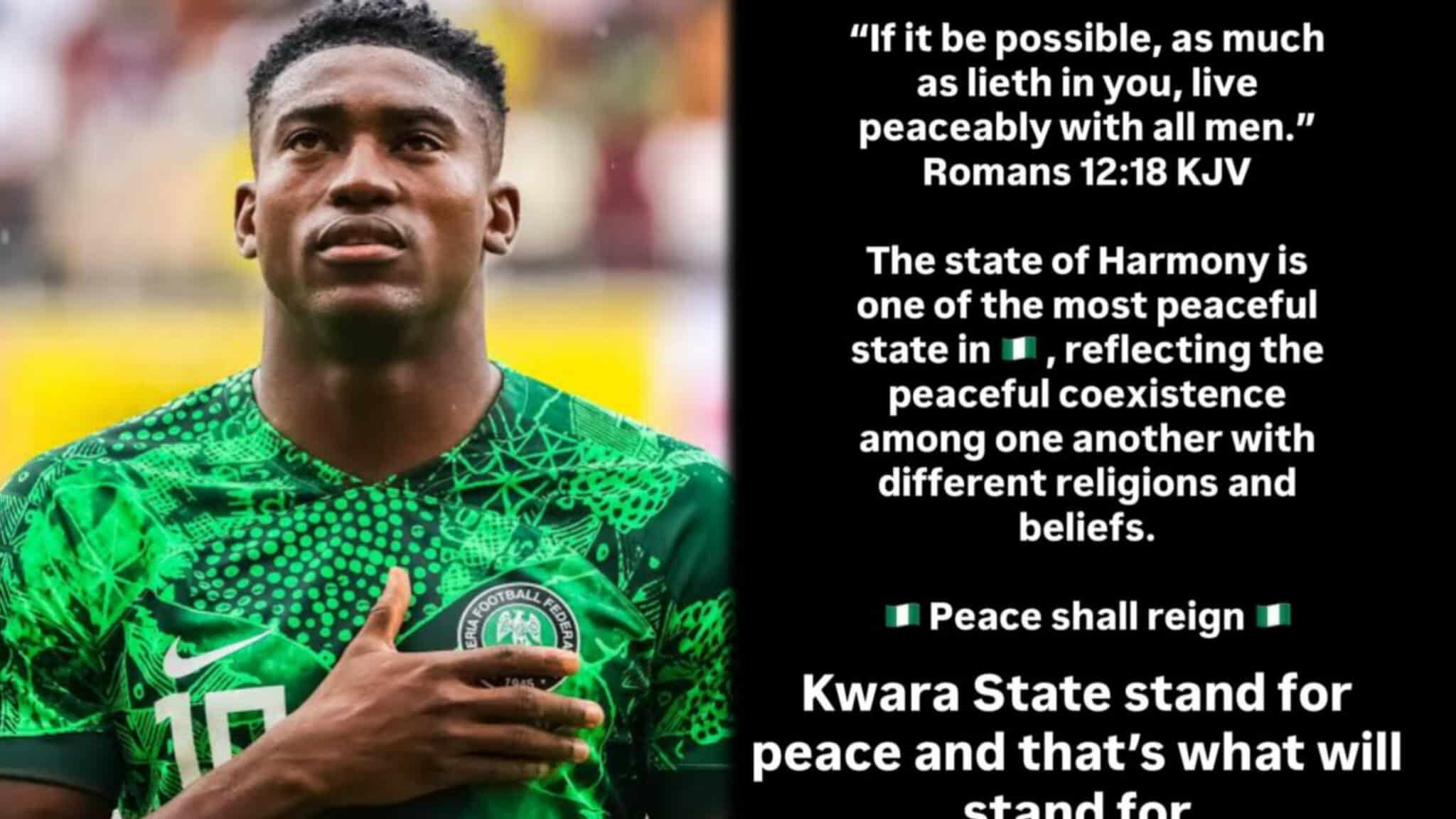 Awoniyi calls for 'peace' as Kwara reels from deadly terrorist attacks