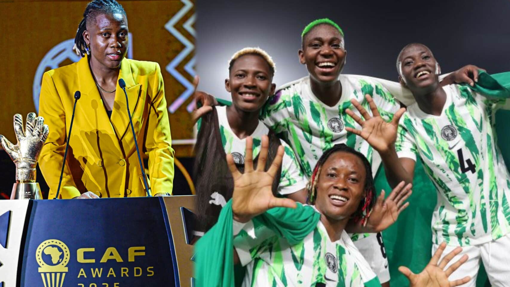 Nigeria dominates women's categories at 2025 CAF awards