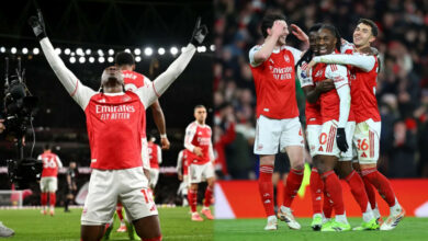 EPL: Eze hat-trick secures Arsenal's dominant derby win over Spurs