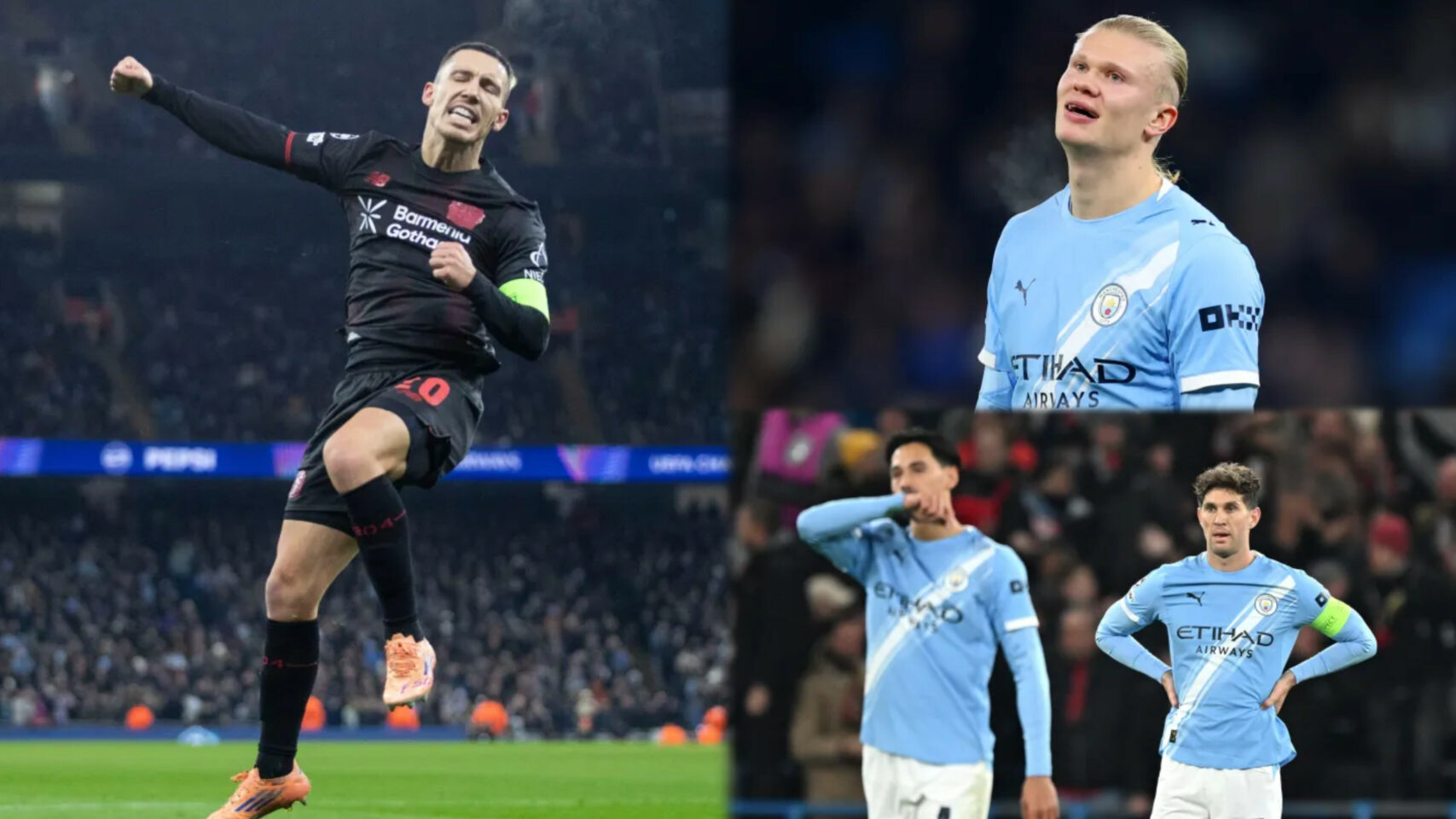 UCL: Man City stunned as Leverkusen ruin Guardiola’s 100th milestone