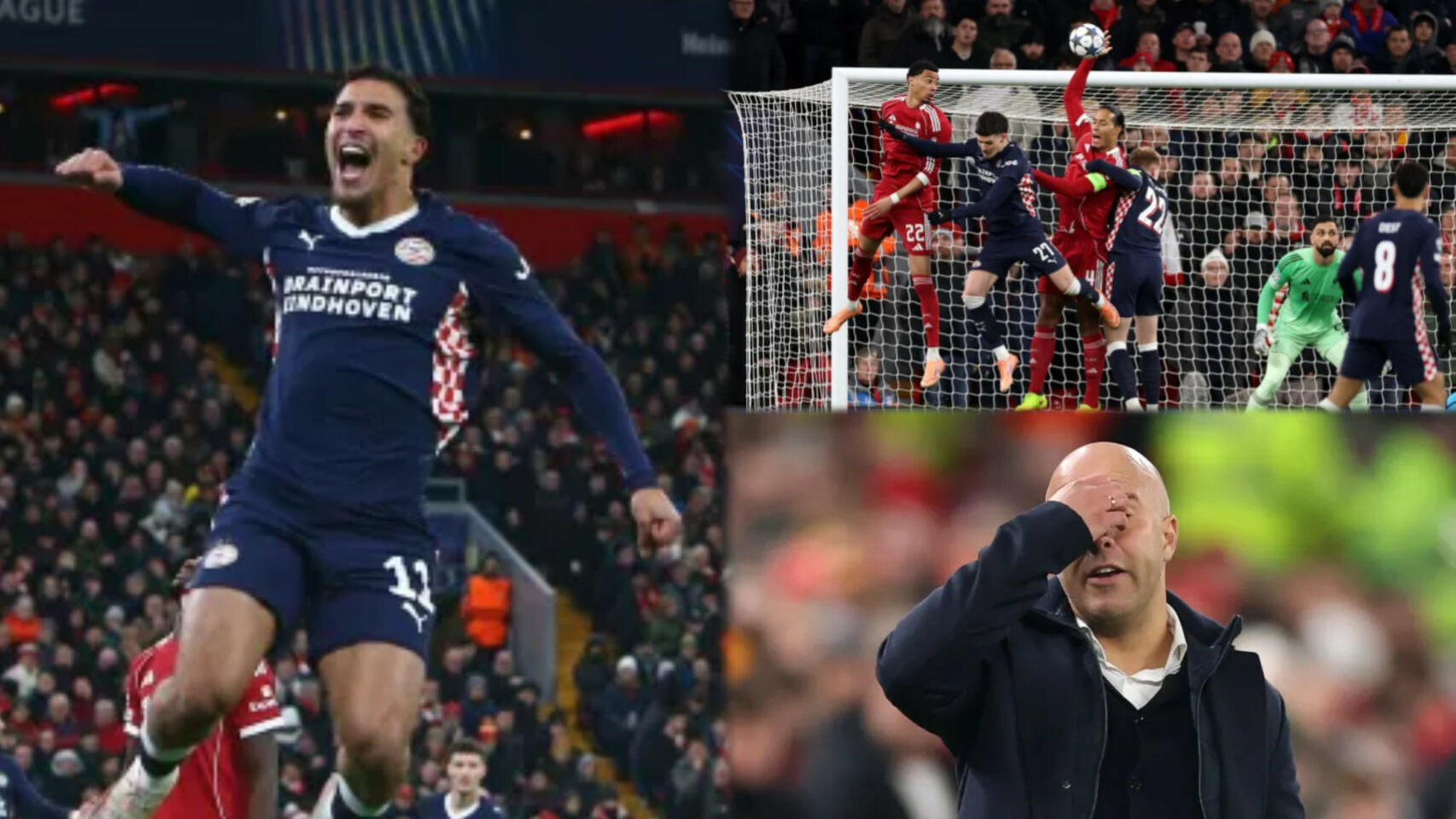 Liverpool 1-4 PSV: Reds humbled at home in horror Champions League show