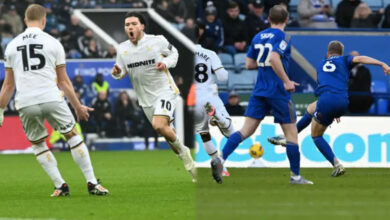 Championship: Sheffield United hold off Leicester fightback to claim third consecutive victory