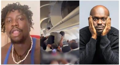 "Haba, Jollof would've kpai me if I didn’t defend myself" - VeryDarkMan explains why they fought midair on plane