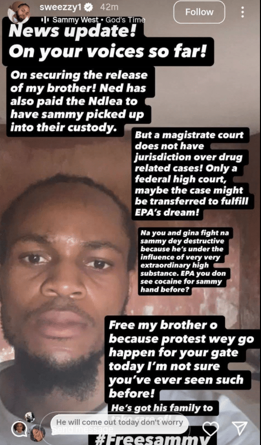 Regina Daniels: "Ned Nwoko planning to re-arrest Sammy after bail" - Family cries out