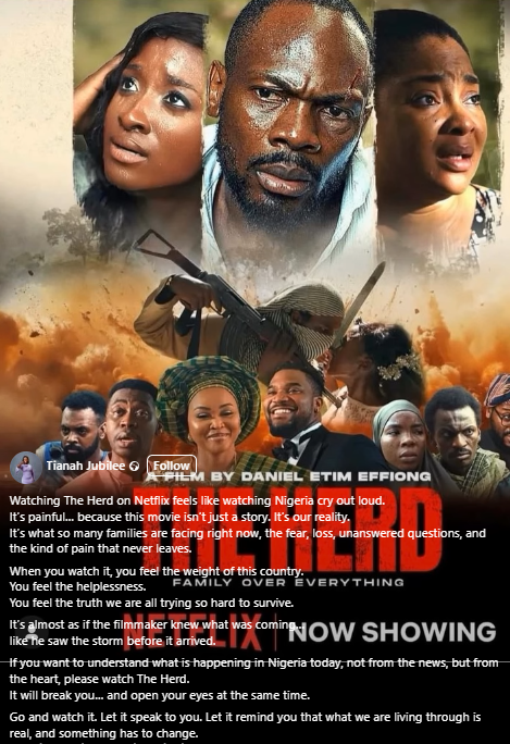 Lady who watched The Herd on Netflix shares what she now realized about Nigeria