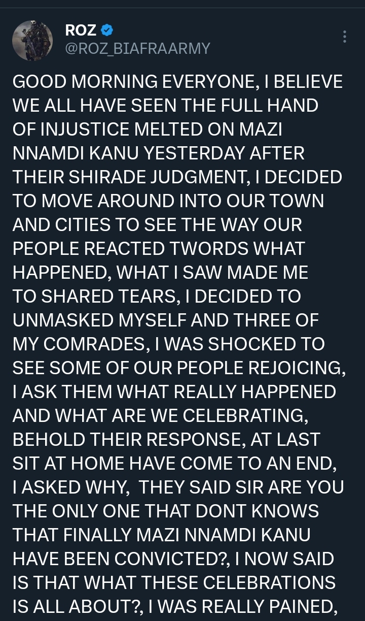 Igbo People Rejoice as Court Sentences Nnamdi Kanu to Life Imprisonment – C-ROZ 2 Screenshot 20251121 103252 1