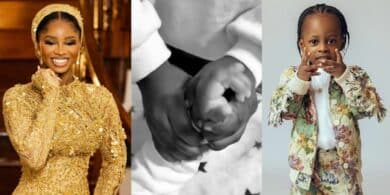Priscilla Ojo melts hearts as she shares Mohbad’s son, Liam, bonding adorably with baby Rakeem