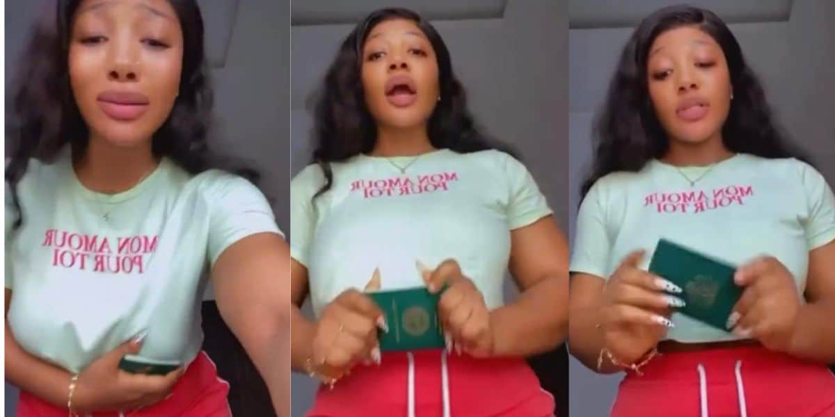 "My passport is expiring soon, someone take me out of Nigeria" - Lady cries out