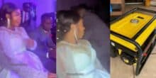 Drama as groom runs to switch on church generator after power goes off during wedding
