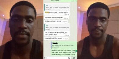 Man shares shocking response from talking stage who refused to pay back money he lent her