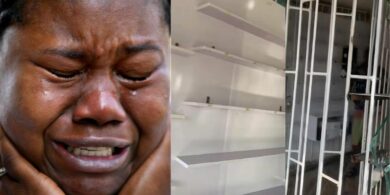 "I took a loan" - Woman breaks down in tears as thieves emptied her boutique just weeks after opening
