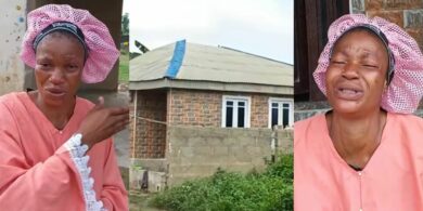 "I slept in an uncompleted building with my 6 kids" - Woman break down in tears as she becomes a landlady