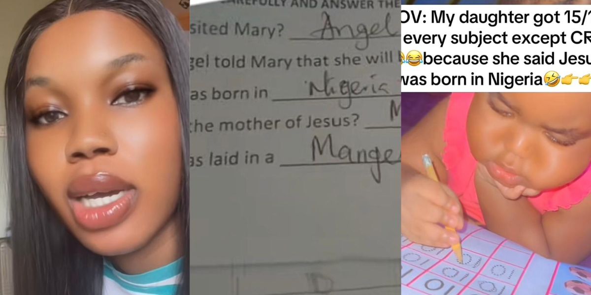 Mum left speechless after daughter fails CRS for claiming Jesus was born in Nigeria