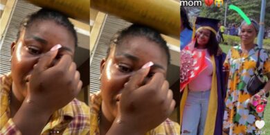 “She just left” – Lady loses mother an hour after attending her matriculation ceremony