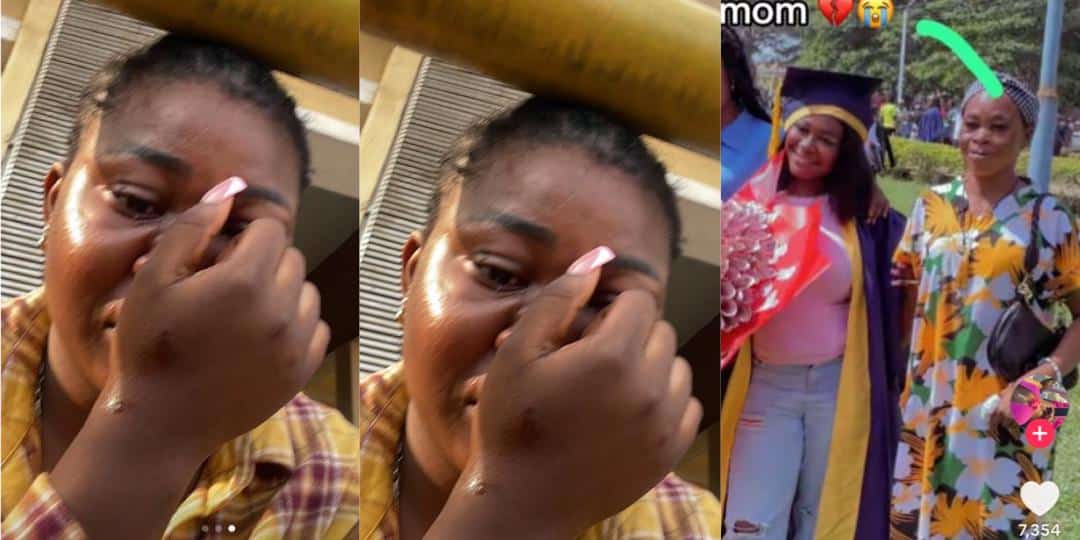 “She just left” – Lady loses mother an hour after attending her matriculation ceremony