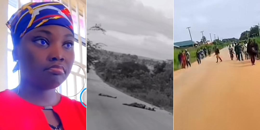 “Everything changed in minutes” - Lady shares chilling video of bandits shooting outside her church