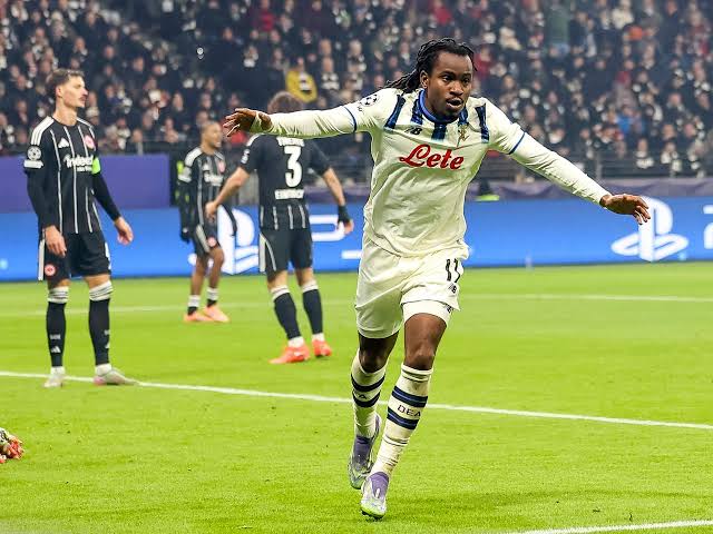 UCL: Lookman fires Atalanta to dominant win over Eintracht Frankfurt