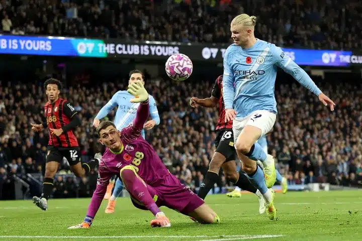 EPL: Haaland double fires Man City past Bournemouth