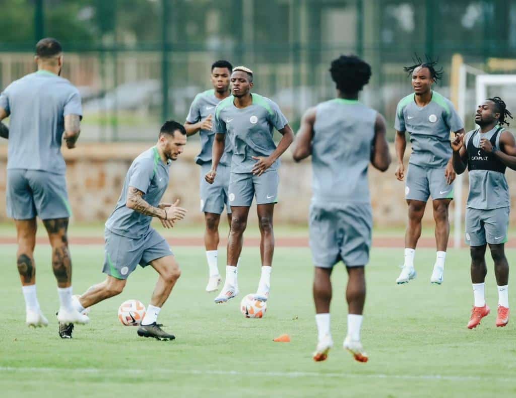 Super Eagles step up AFCON 2025 build-up with 11 players in camp