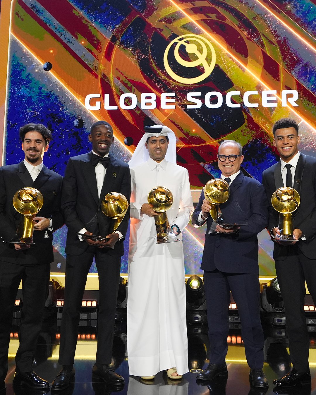 Dembele named Globe Soccer 'Best Male Player' as Yamal also honoured [all prizes]