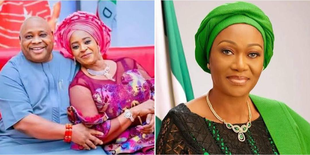 "I give you 5 mins" - Gov Adeleke's wife sends unexpected message to Remi Tinubu amid viral clash with husband