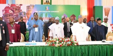Moment old National Anthem mistakenly played during APC meeting at presidential villa