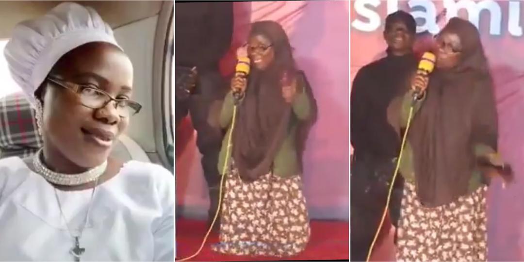 "I beg everyone to convert to Islam before it's too late" - Ex-Christian lady tells Christians, says ‘hell is real’