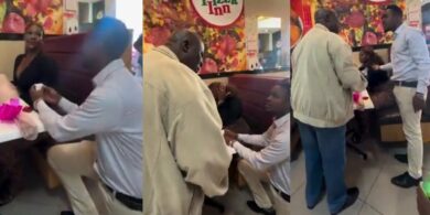 Man’s surprise proposal turns chaotic as girlfriend’s sugar daddy shows up at restaurant