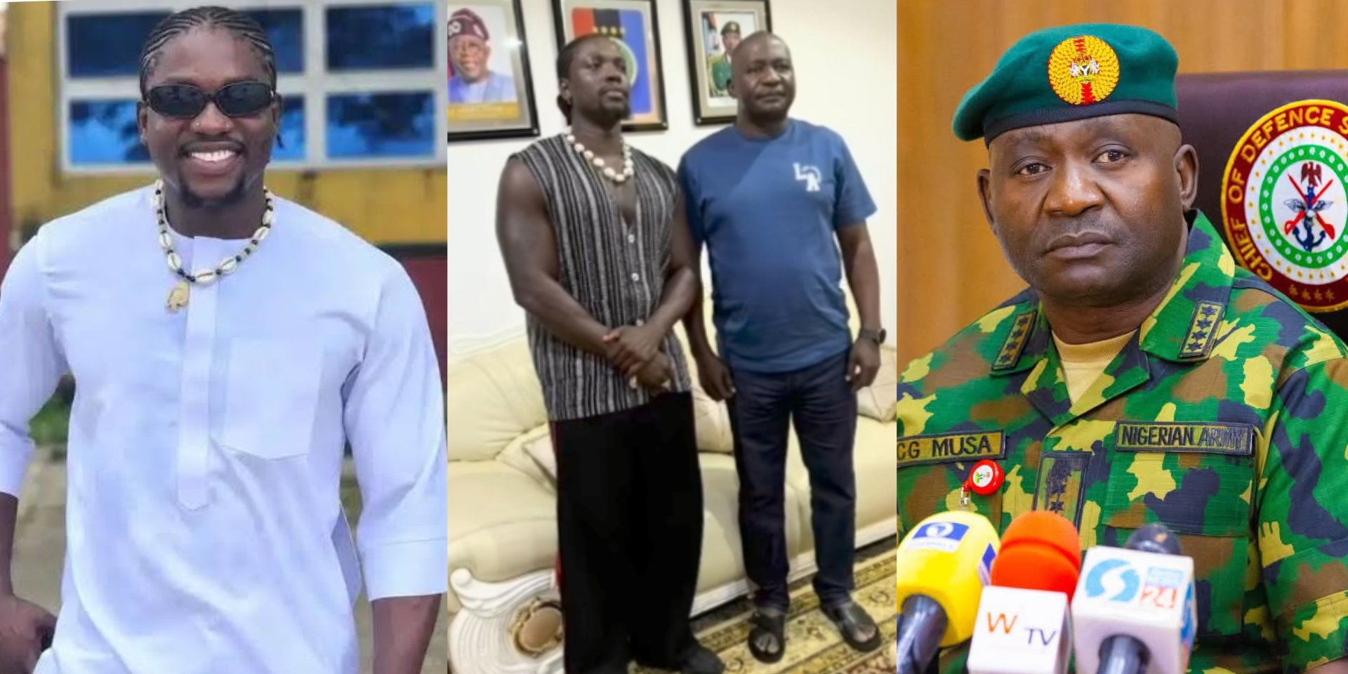 Verydarkman shares encounter with ex-CDS Christopher Musa following nomination as Minister of Defense